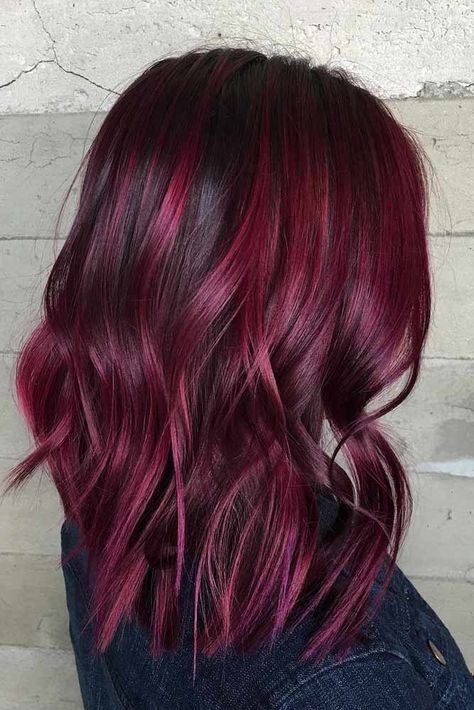 24 - Бордовый цвет волос: оттенки, фото, краска, как покраситься