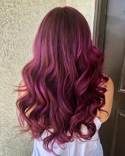 Burgundy - Бордовый цвет волос: оттенки, фото, краска, как покраситься