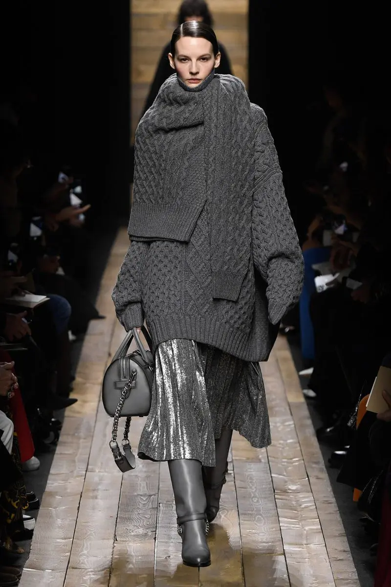 Модная плиссированная юбка осень-зима Michael Kors Collection