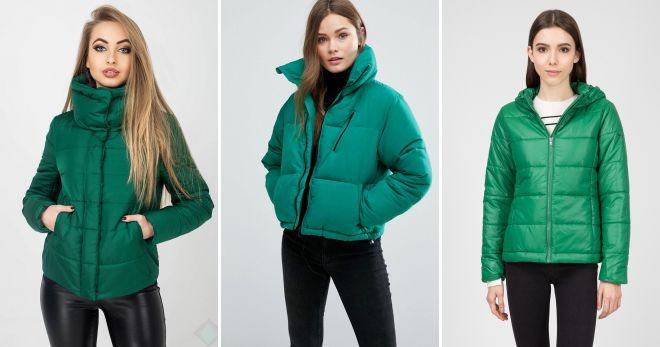 Куртка зеленого цвета идеи