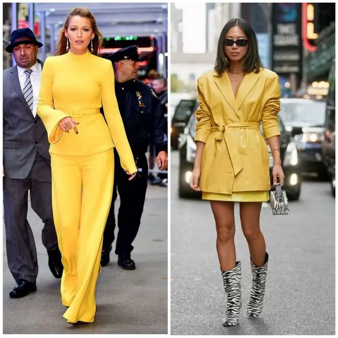 С чем носить желтый цвет– самый актуальный тренд года? 33