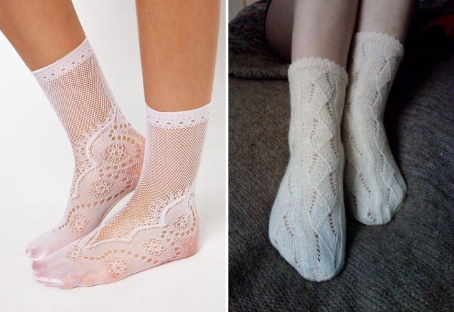 ажурные женские носки