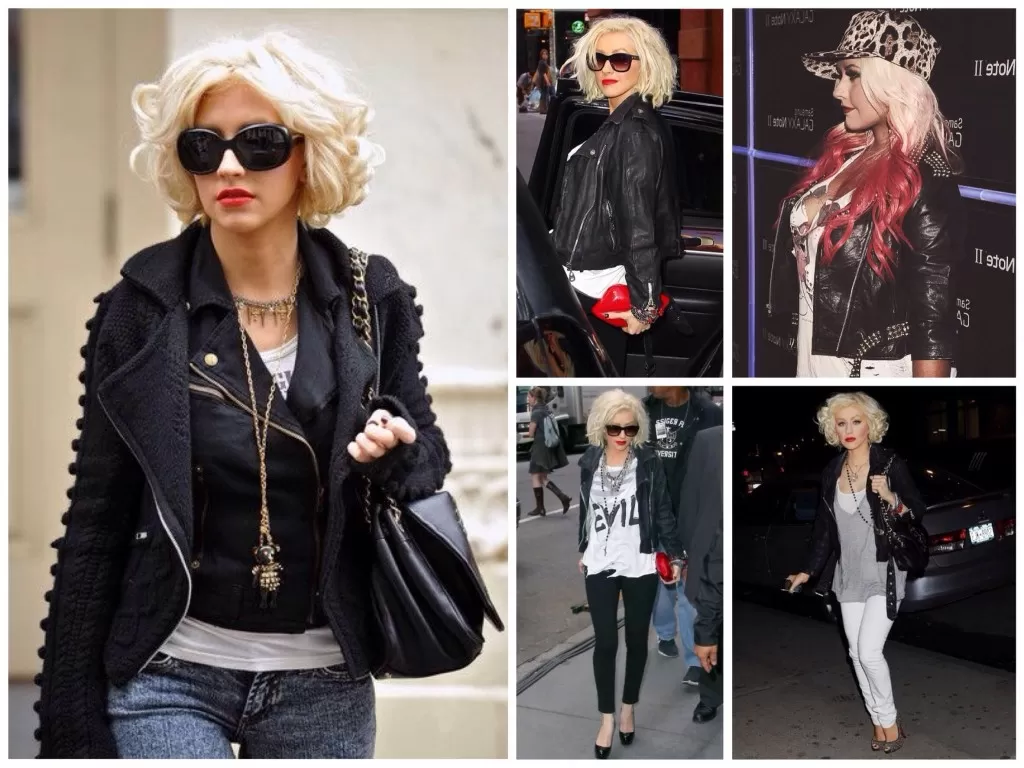Christina Aguilera rock style