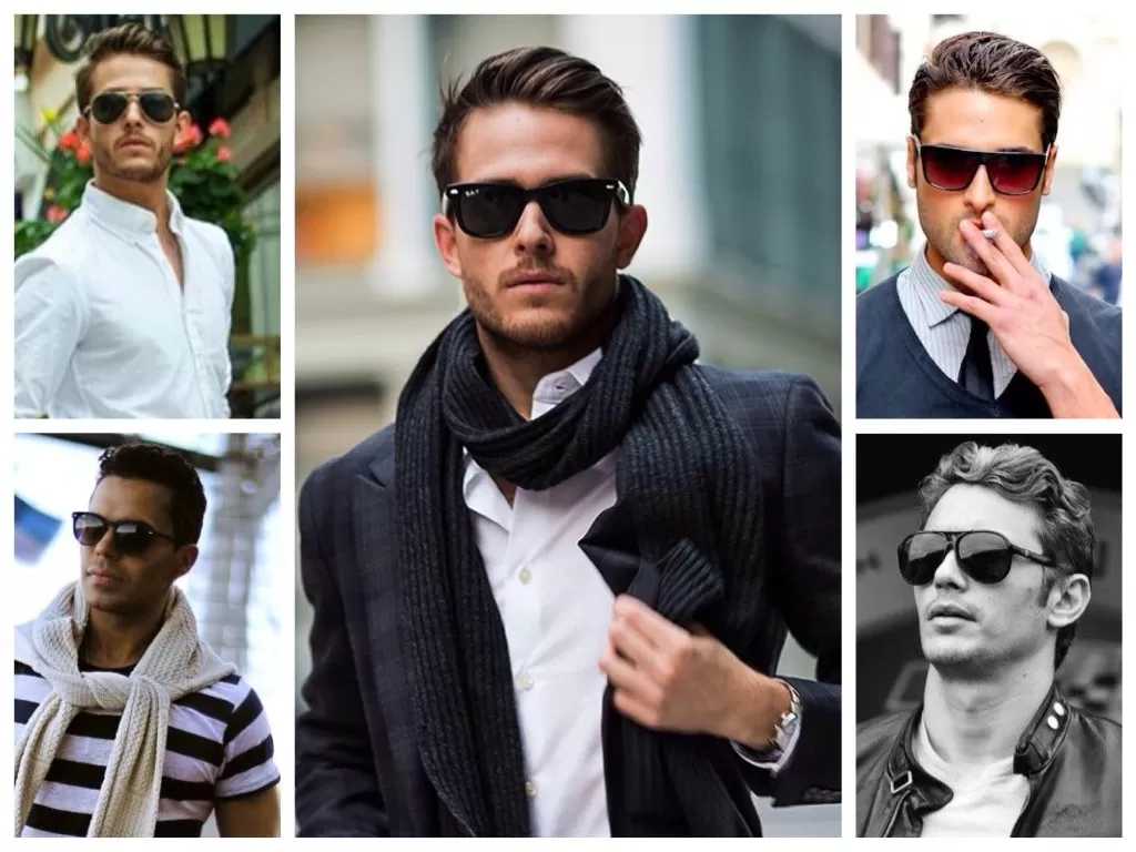 Мужские образы с солнцезащитными очками