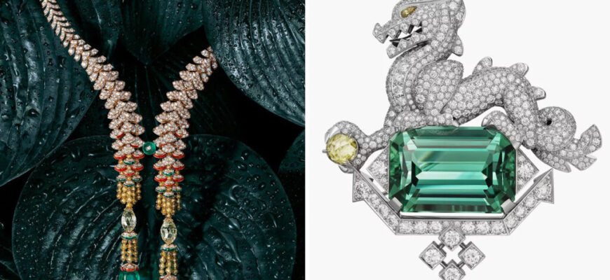 Cartier демонстрирует свои характерные дизайнерские приемы в новой коллекции высокого ювелирного искусства этого года.
